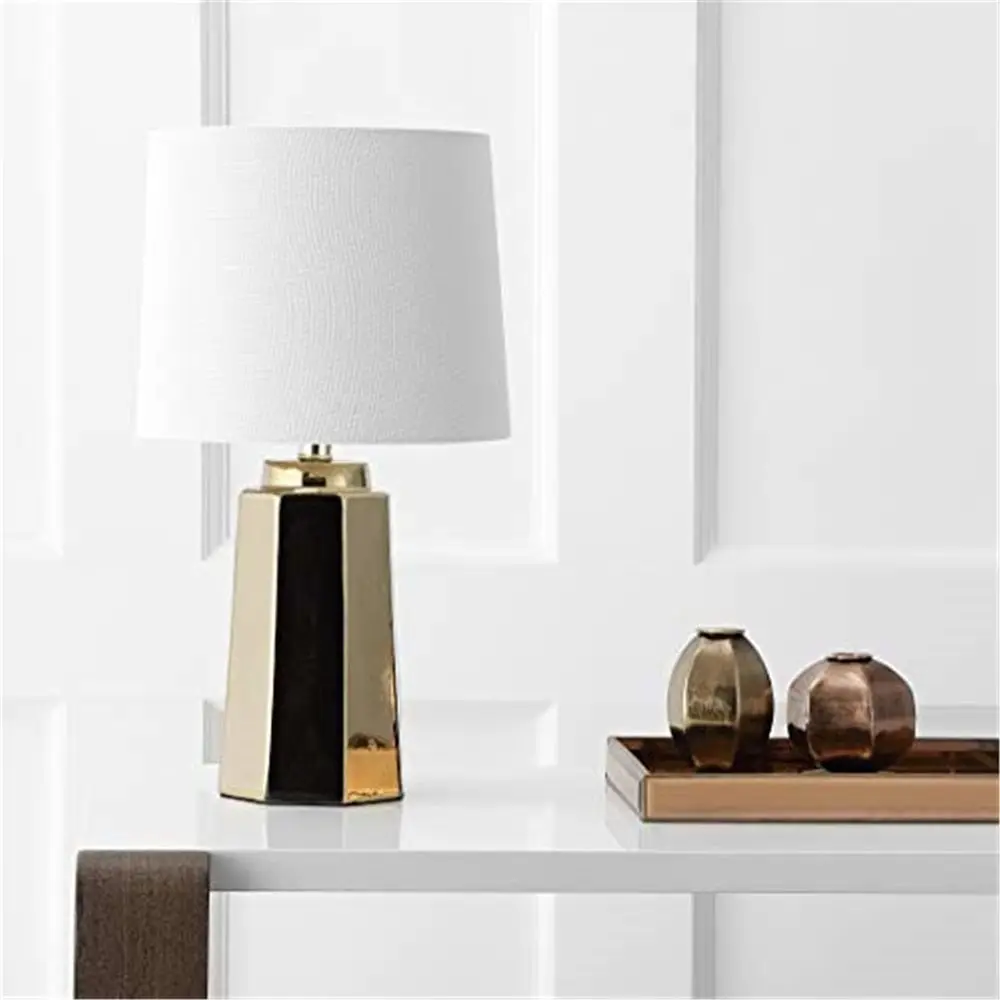 Office Table Home - مصباح طاولة LED مطلي بالذهب مقاس