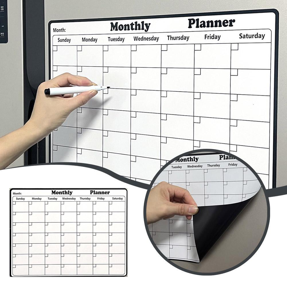 Magnetic Calendar Board - أنيق المغناطيسي الجاف محو التقويم السبورة