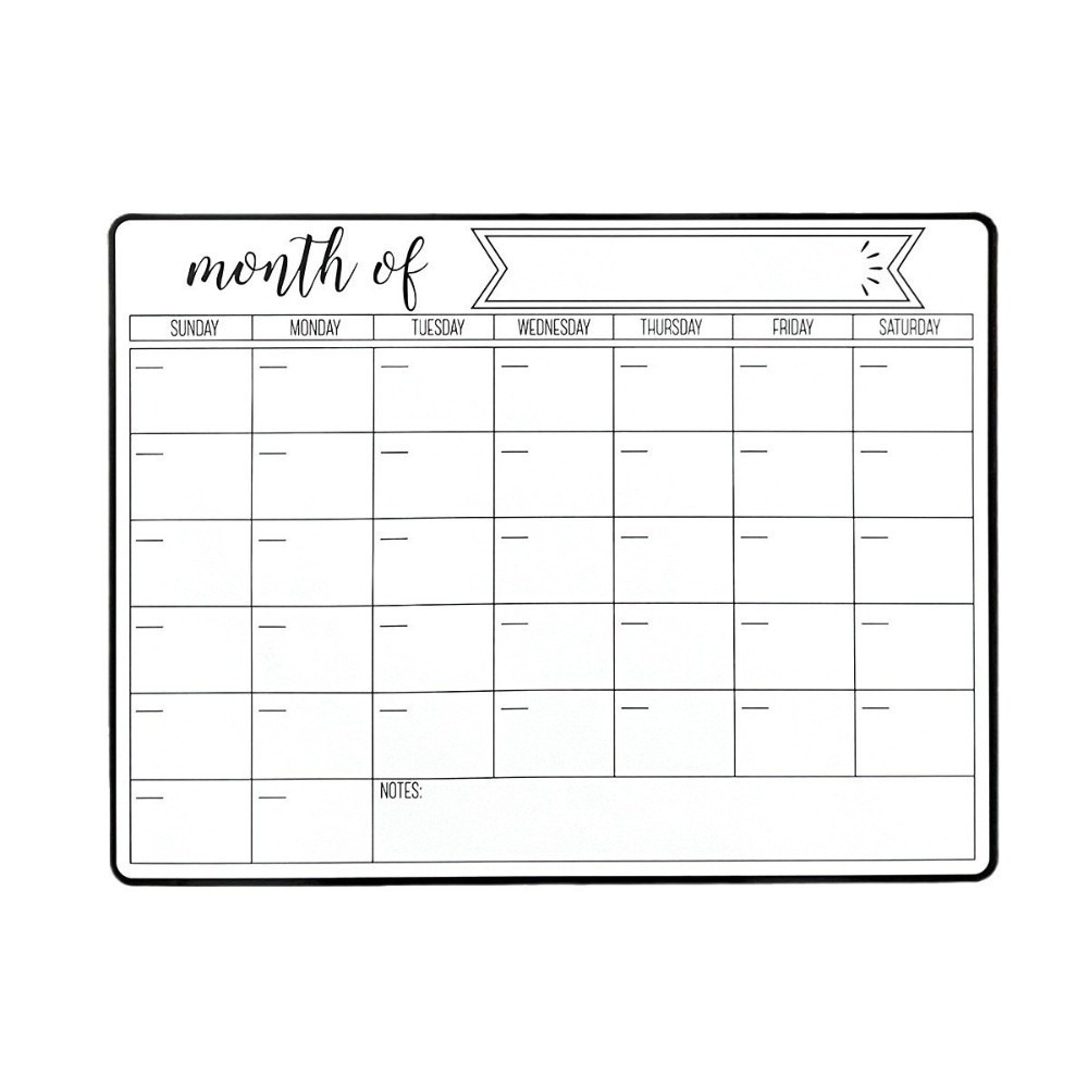 Magnetic Calendar Board - تقويم مغناطيسي محمول للمسح الجاف، سهل