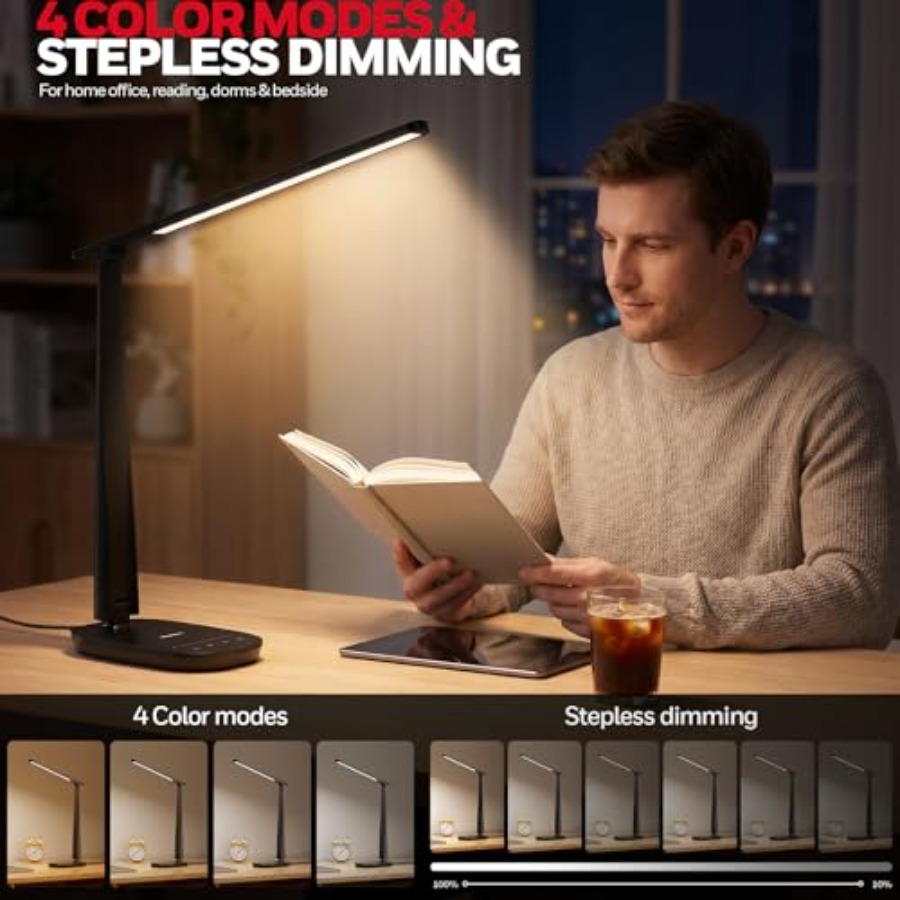 مصباح مكتب LED للمنزل والمكتب، - مراجعة Home Office Desks وسعره