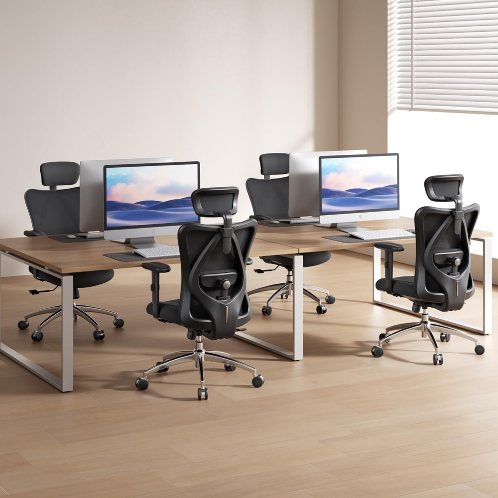 كرسي مكتب شبكي مريح مع دعم قطن - مراجعة Home Office Desks وسعره