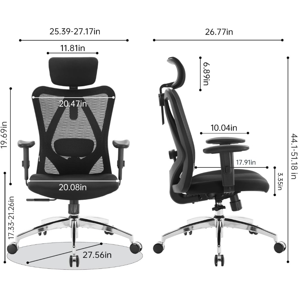 كرسي مكتب شبكي مريح مع دعم قطن - مراجعة Home Office Desks وسعره