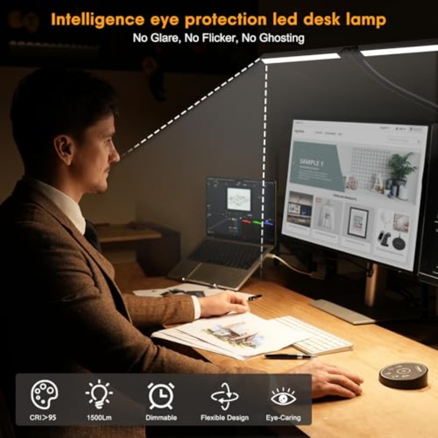 مصباح مكتب LED للمكتب والمنزل  - مراجعة Home Office Desks وسعره