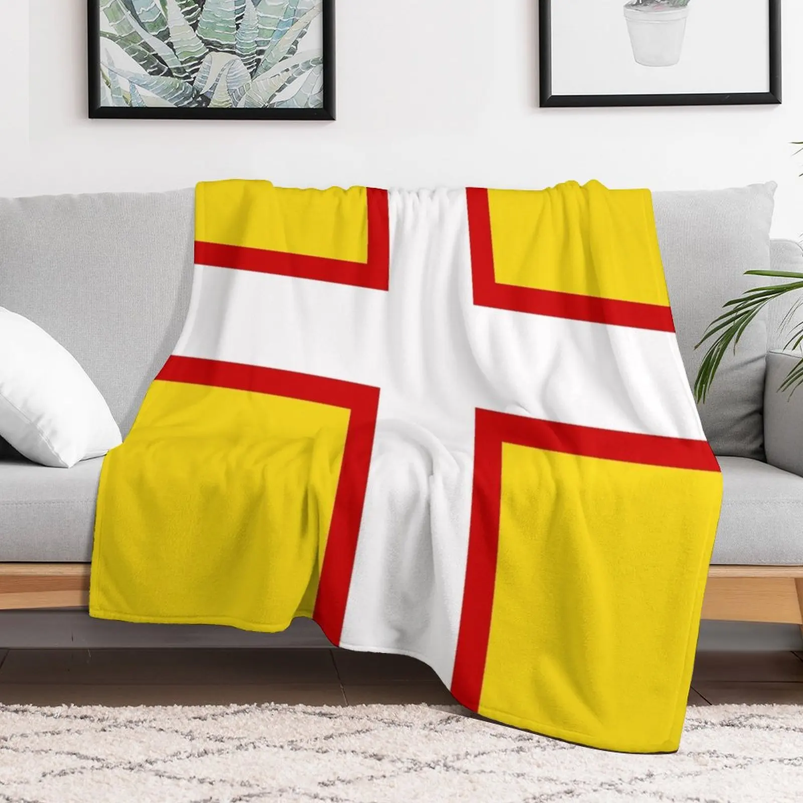 بطانية دافئة بتصميم علم دورسيت - مراجعة Home Office England وسعره