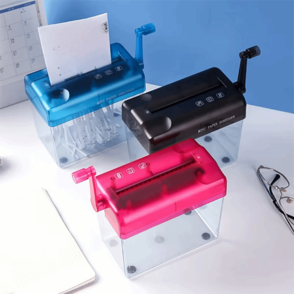 آلة تمزيق ورق يدوية صغيرة شفاف - مراجعة Paper Shredder Micro وسعره