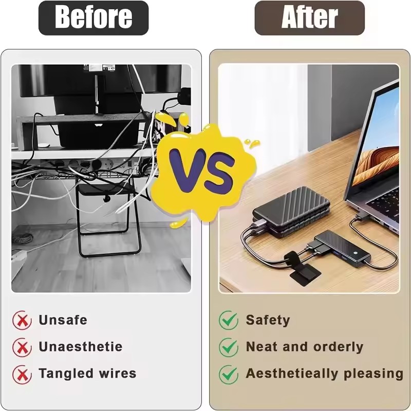 4/20 قطعة من أربطة الكابلات ال - مراجعة Home Office Desks وسعره