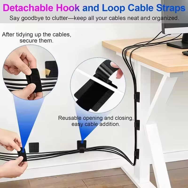 4/20 قطعة من أربطة الكابلات ال - مراجعة Home Office Desks وسعره