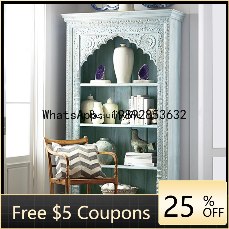 LYY رف كتب أمريكي عتيق متعدد ا - مراجعة Bookcase Wood Shelf وسعره