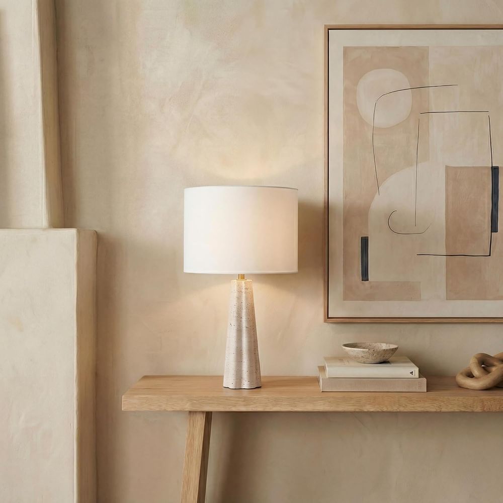 مصباح طاولة من الترافرتين/اللو - مراجعة Home Office Desks وسعره