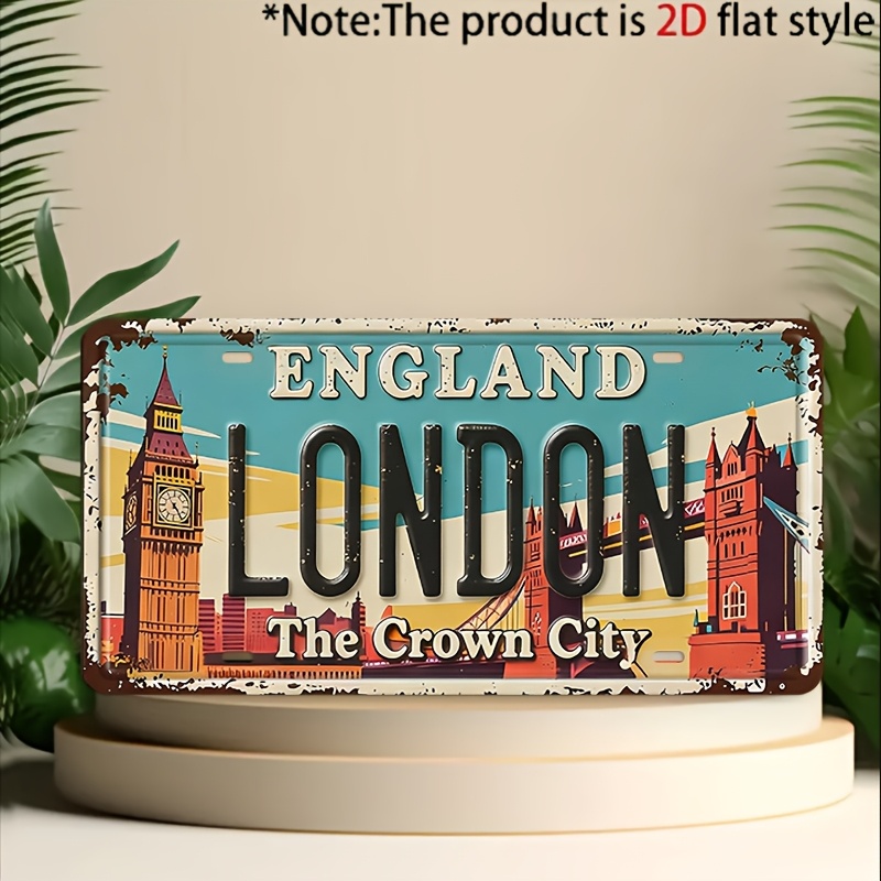لافتة معدنية بتصميم مدينة لندن - مراجعة Home Office England وسعره