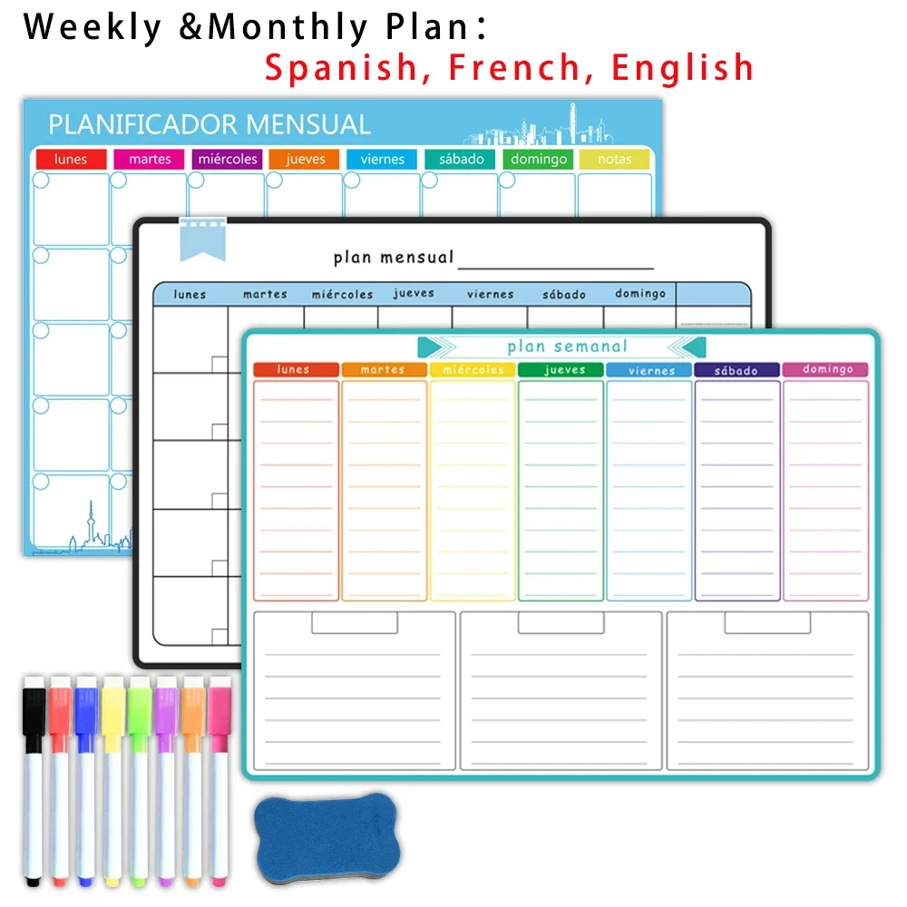 مخطط أسبوعي وشهري مغناطيسي بحج - مراجعة Magnetic Calendar Board وسعره