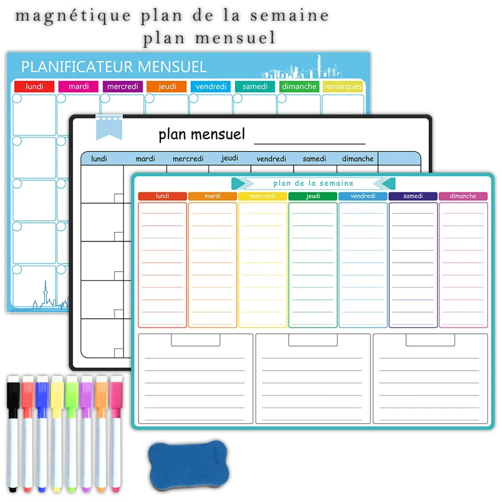مخطط أسبوعي وشهري مغناطيسي بحج - مراجعة Magnetic Calendar Board وسعره