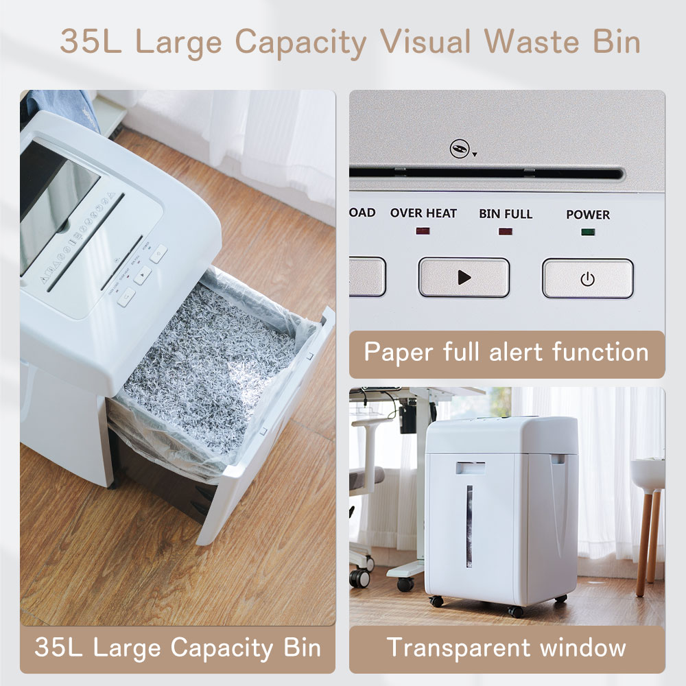 آلة تمزيق ورق قوية سعة 35 لتر، - مراجعة Paper Shredder Micro وسعره