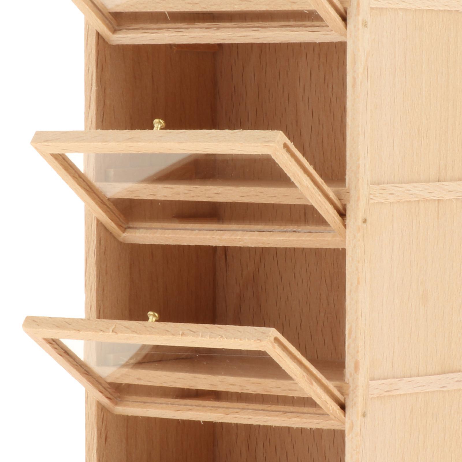 خزانة كتب خشبية لبيت الدمى بمق - مراجعة Bookcase Wood Shelf وسعره