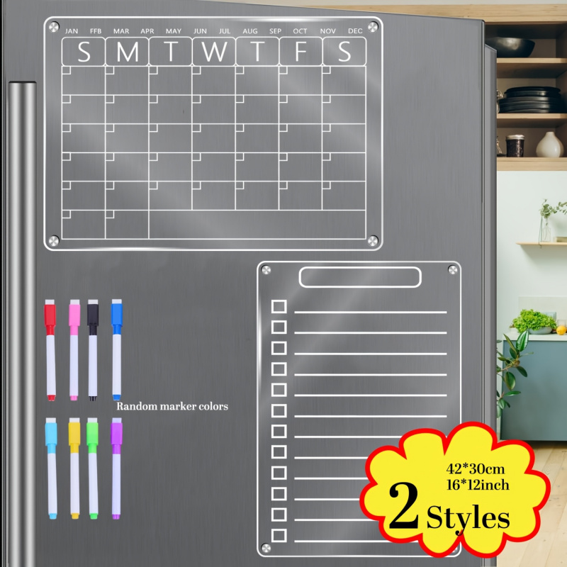 تقويم مغناطيسي من الأكريليك لل - مراجعة Magnetic Calendar Board وسعره